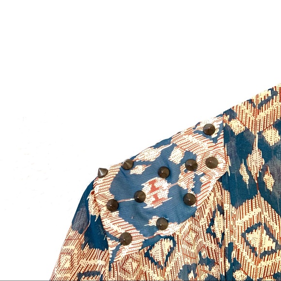 Gimmicks BKE Studded Sheer Open Front Cardigan S - Picture 3 of 4